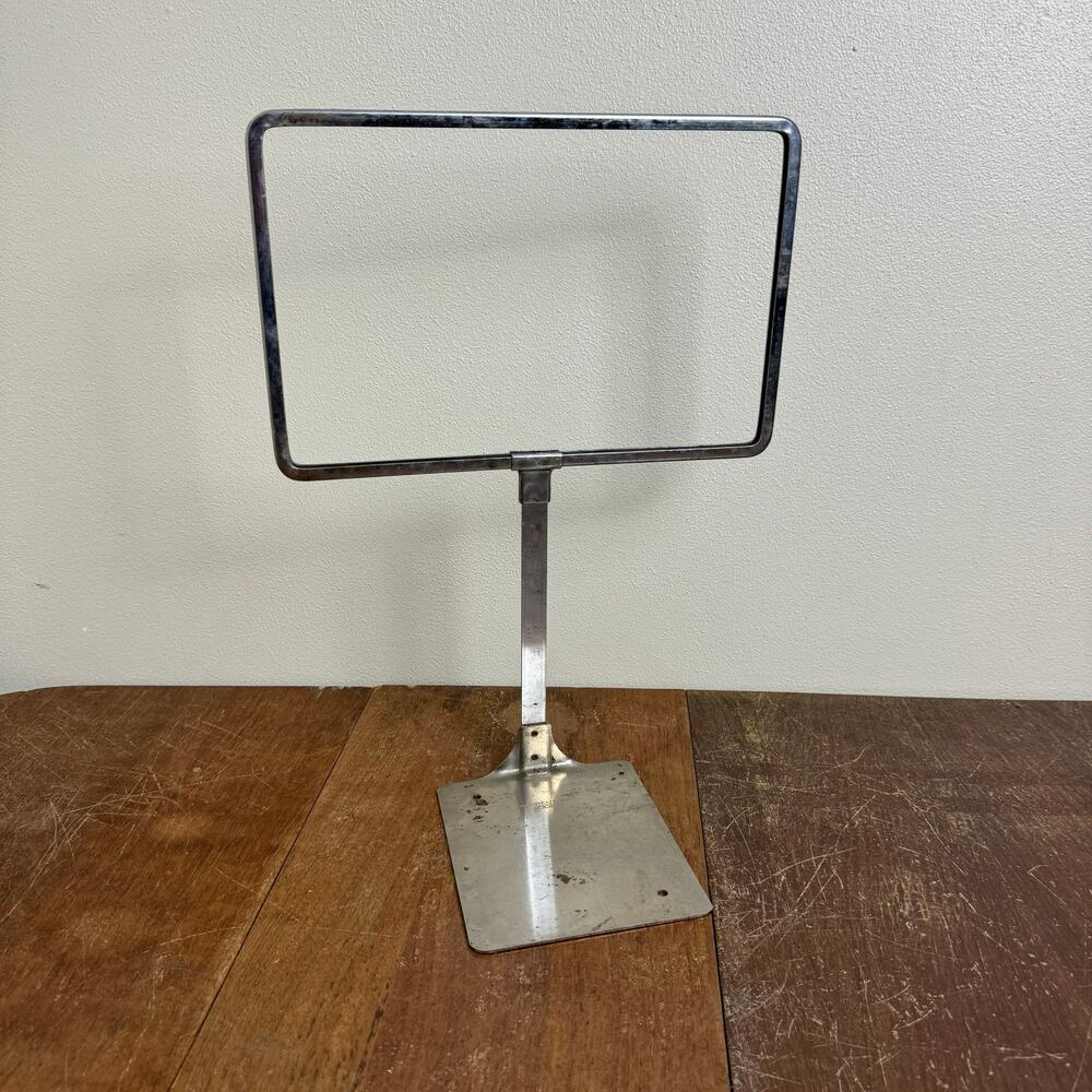 Korrect-Way Product St. Louis Mo Metal Table Diner Store Shop Sign Display